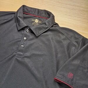 Chick-Fil-A Team Style Mens Black Polyester Polo Shirt Chick fil A Logo 2XL